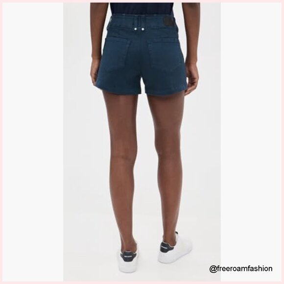 High Rise Cargo Shorts, Fitted Fit, Cotton Blend, Casual Wear - Picture 3 of 6